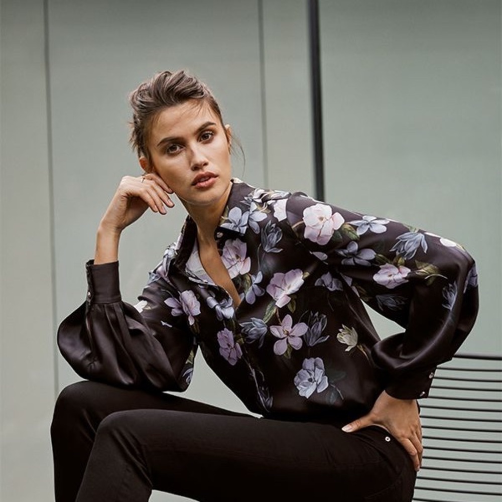 Ted  Baker PRIYYA Opal print button up blouse